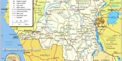 Karte kongo demokrātiskā republika